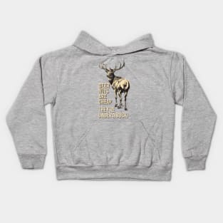 Deer Nuts Are Cheap They're Under A Buck Elk Deer Funny Hunting Kids Hoodie